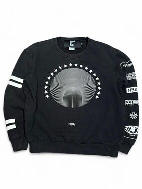 Hood By Air HBA Gothic Stars Black Sweatshirt